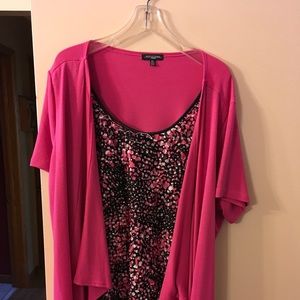 Pretty in pink one piece top